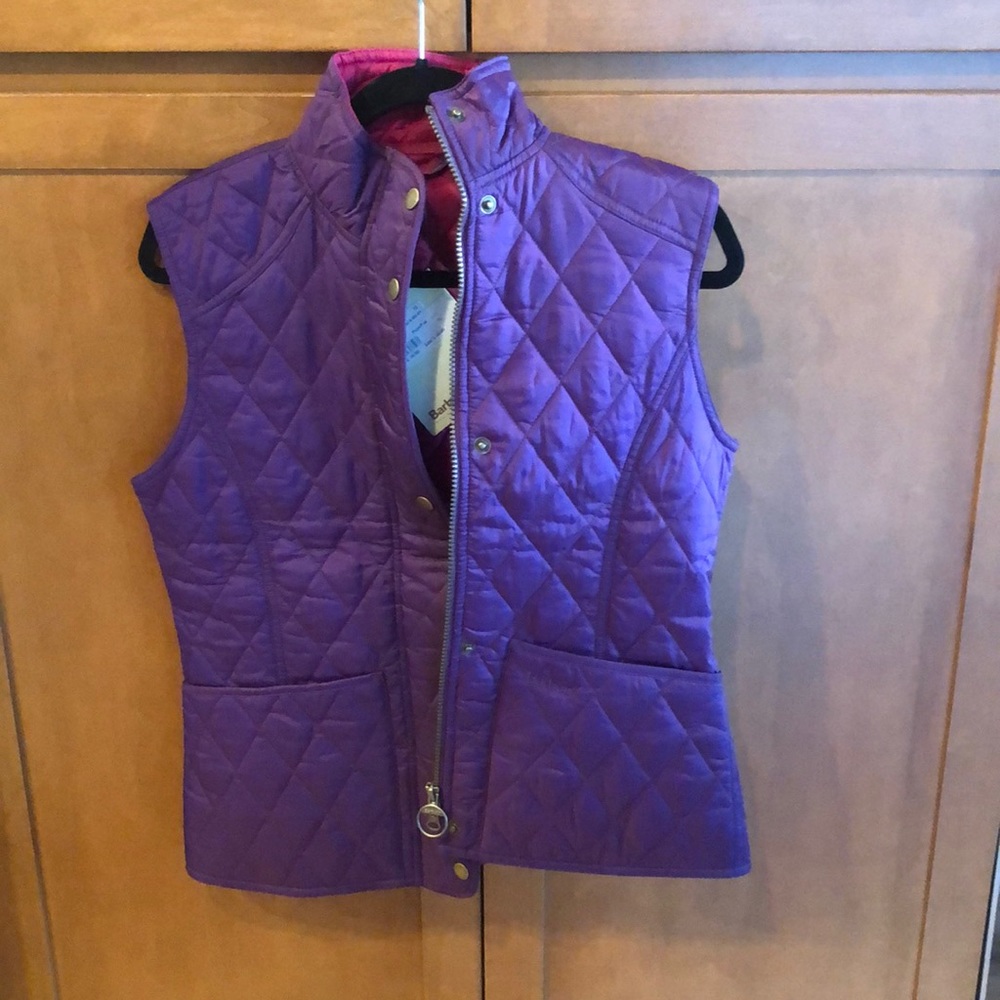 Barbour puffy vest Sz 8